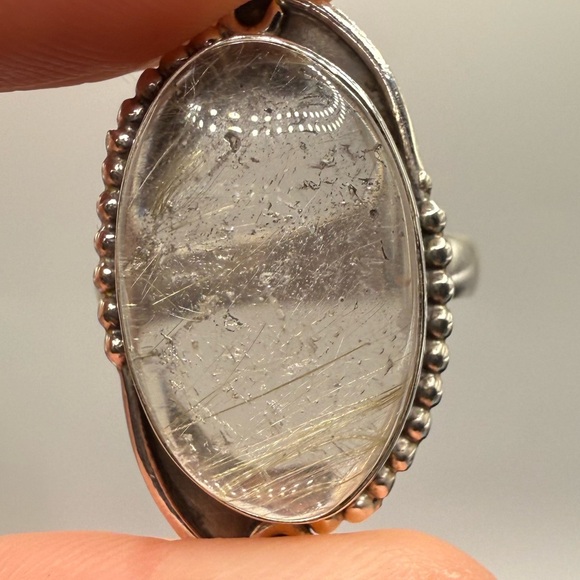 Clear Quartz 925 Ring - Picture 3 of 6